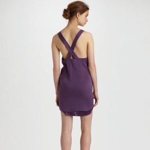 Alice + Olivia purple silk dress by Stacey Bendet